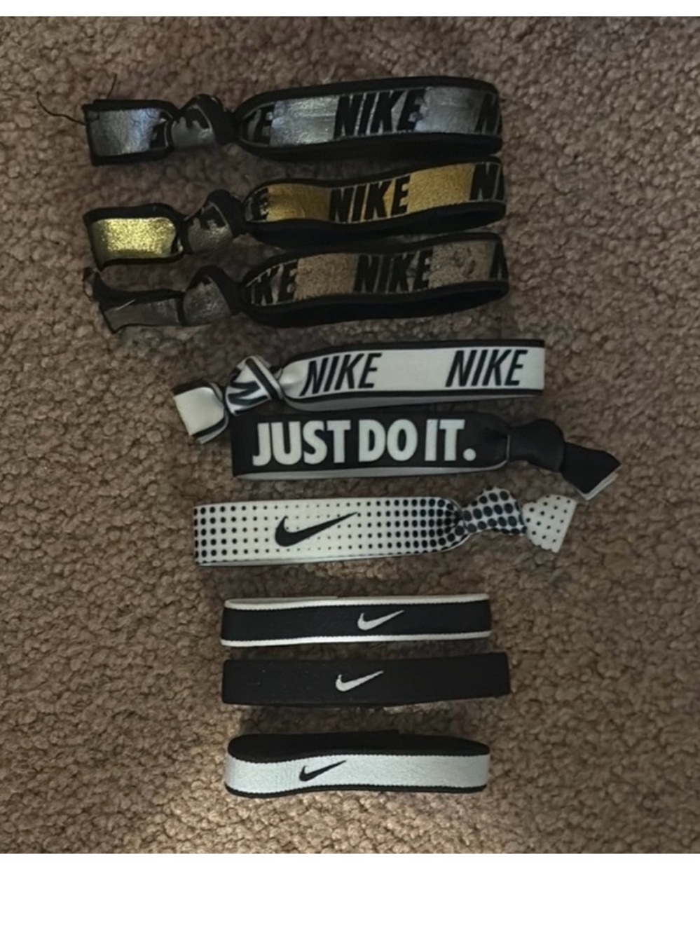 3 for $15 Nike colored hair ties